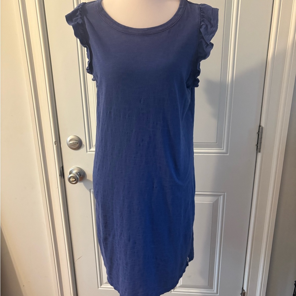 Universal Thread Navy Ruffle Sleeve Mini Dress